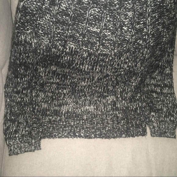 Promesa soft sweater loosely knit see thru crewneck black grey white mul… - Picture 8 of 13